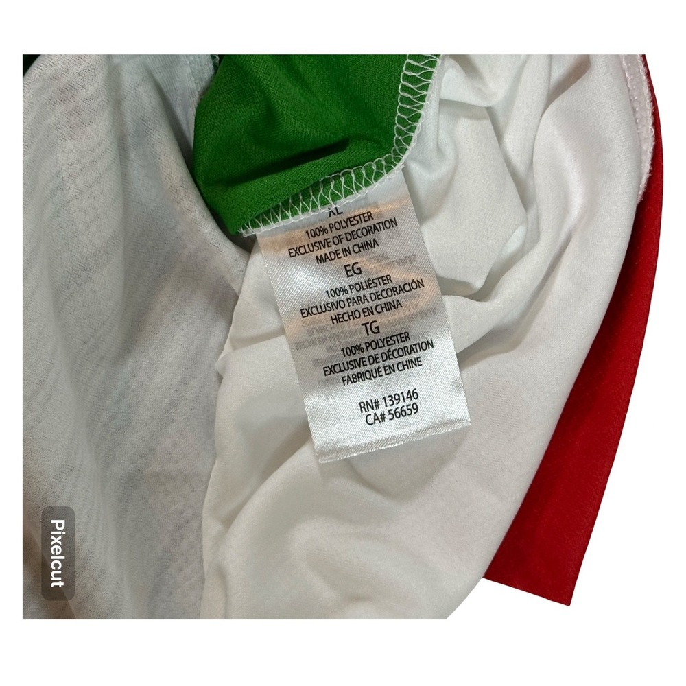 Portugal FPF Soccer Jersey Mens XL White Green Ronaldo 7 Official Licensed NWT - Picture 4 of 4